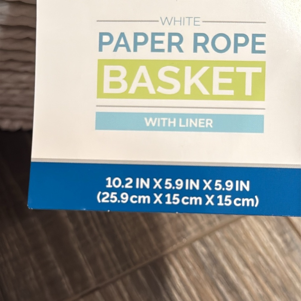 Cream Paper Rope Basket Set - Picture 6 of 10